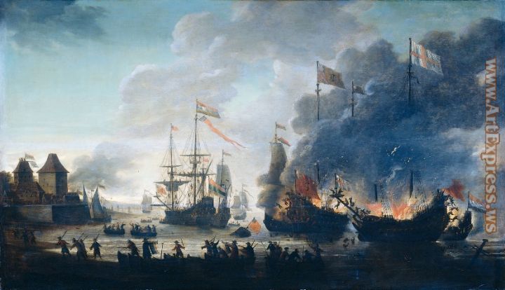 2011 The Dutch burn English ships during the expedition to Chatham